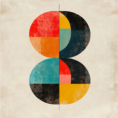 grunge paper texture with colorful stripes