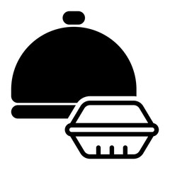 food pack icon, glyph icon style