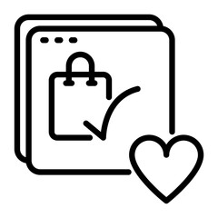 Like icon, line icon style