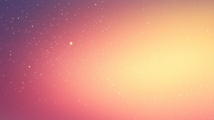 Soft, blended sunset colors with subtle sparkles.