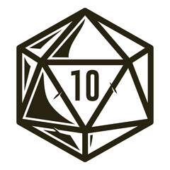 Dice D20  Natural 10