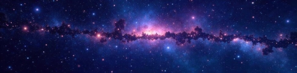 Fototapeta premium Infinite expanse of twinkling stars in the darkness, stars, starry night