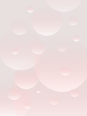 パステルピンクの泡バブルイラストベクター背景