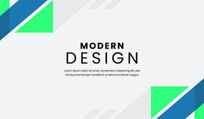 Blue and green abstract geometric background vector illustration