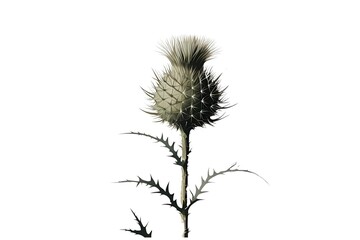 Fototapeta premium thistle isolated on transparent background