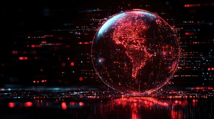 Obraz premium Global Data Flow