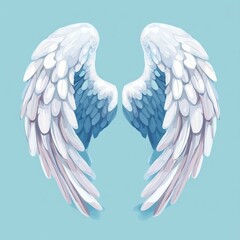 Obraz premium vector illustration of an angel wings