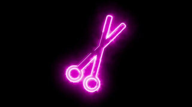 universal web icon neon animation