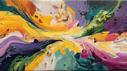 a painting with a lot of colors and swirls,photo stock