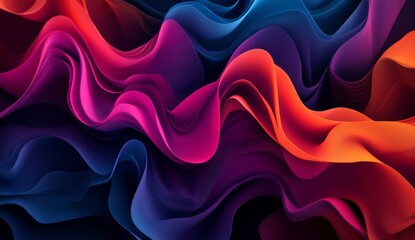 Obraz premium Abstract colorful wavy background. (1)