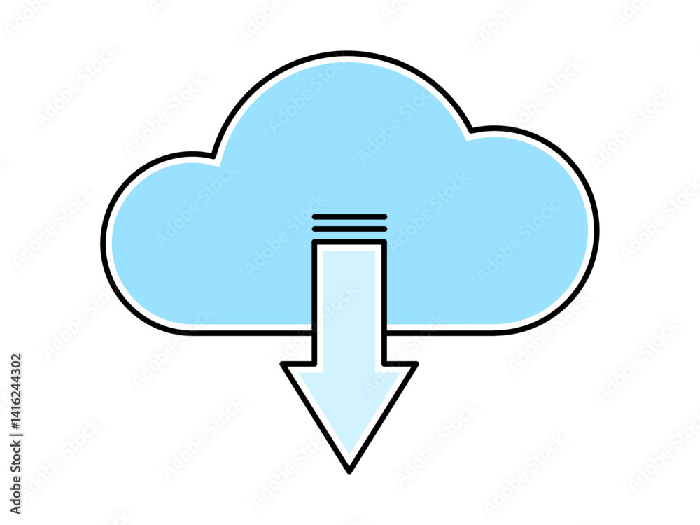 Poster download icon. programming icon and symbol. programming elements. simple flat vector icon.