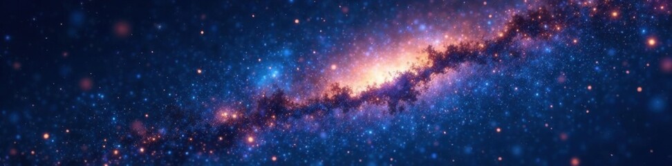 Fototapeta premium Sparkling starry night with constellations shining, space, constellation