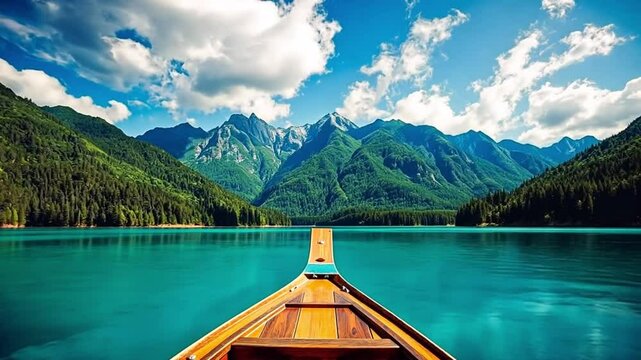 Mountain Lake Boat Ride