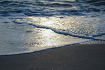 footprints on the beach