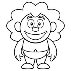 cartoon Coloring Page for Kids 