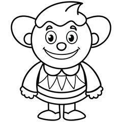 cartoon Coloring Page for Kids 