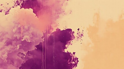 Abstract Expressionism: Swirling Hues of Lavender and Peach Dreamscapes