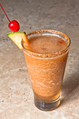 Tamarind Margarita, tamarind cocktail sprinkled with chili powder, alcoholic beverage