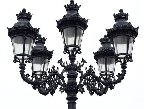 Ornate Black Street Lamp