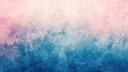 Fototapeta premium Abstract watercolor background featuring soft pink hues blended with deep blue tones creating a serene and calming atmosphere for artistic designs or presentations