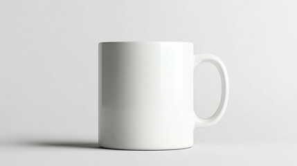 Obraz premium White Mug Mockup: Design Template