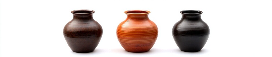 Three Traditional Ceramic Vases