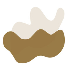 vector illustration of a brown wave