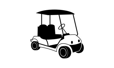 Mini golf car 3D illustration vector