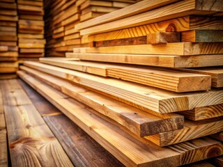 Fototapeta premium Horizontal Wooden Boards Background Texture, Rustic Wood Plank Surface, Stacked Timber, Wood Grain Pattern, Natural Wood Texture