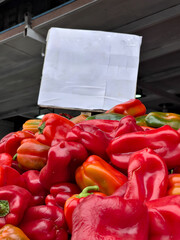 peppers, red color organic vegetables