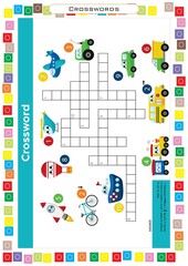 Worksheets for children &ndash; kids activity &ndash; crosswords