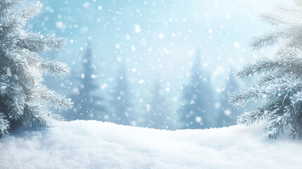 Snowy serenity in a quiet winter scene, where gentle flakes whisper peace