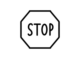 set icon of an Traffic Sign Stop