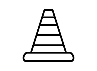 set icon of an Traffic Sign Cone