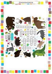 Worksheets for children – kids activity – crosswords