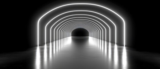 Neon Arch Tunnel