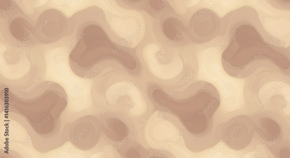 Aufkleber abstract brown pattern background with smooth blurry shapes and curves
