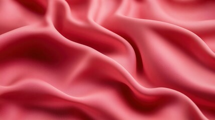 Obraz premium Close-up view of flowing, vibrant pink satin fabric.