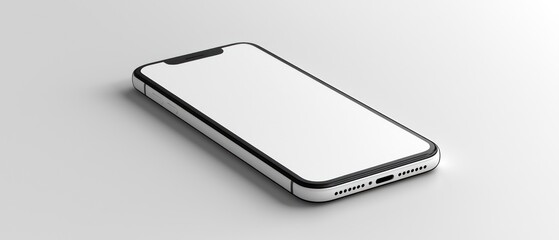 White Mobile Phone mockup