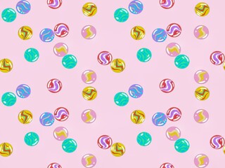 seamless pattern colorful marbles for clothes, fabric, wrapping paper, wallpaper, and fashion.