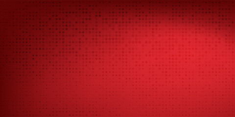 Red diagonal geometric shape with halftone. Modern fiber textured vector  modern dots