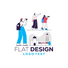 vector illustration of a group of people