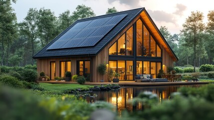 A detailed shot of a solar inverter system installed on a residential rooftop