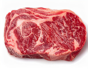 Fototapeta premium Fresh Raw Beef Steak A Close Up View of Red Meat Ready for Cooking