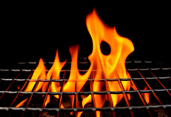 Blazing Elegance Flames in Motion