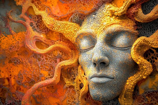 Chronic disorder - sleep apnea: abstract image of well-being. Healthcare solution. Environmental health. Chronic discomfort. Metaphorical sleep apnea emotions of a long-lasting disease.