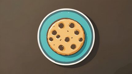 Fototapeta premium cookie sweet icon sign vector