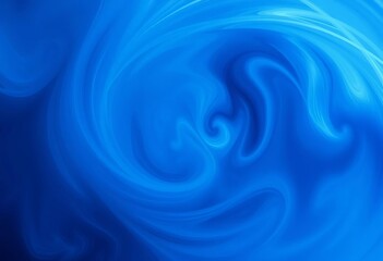 Obraz premium Swirling, ethereal blue abstract art with subtle texture and gradient, swirl, elegant