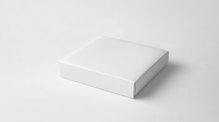 Blank white box on a white background