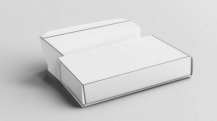 Blank white cardboard box mockup (1)